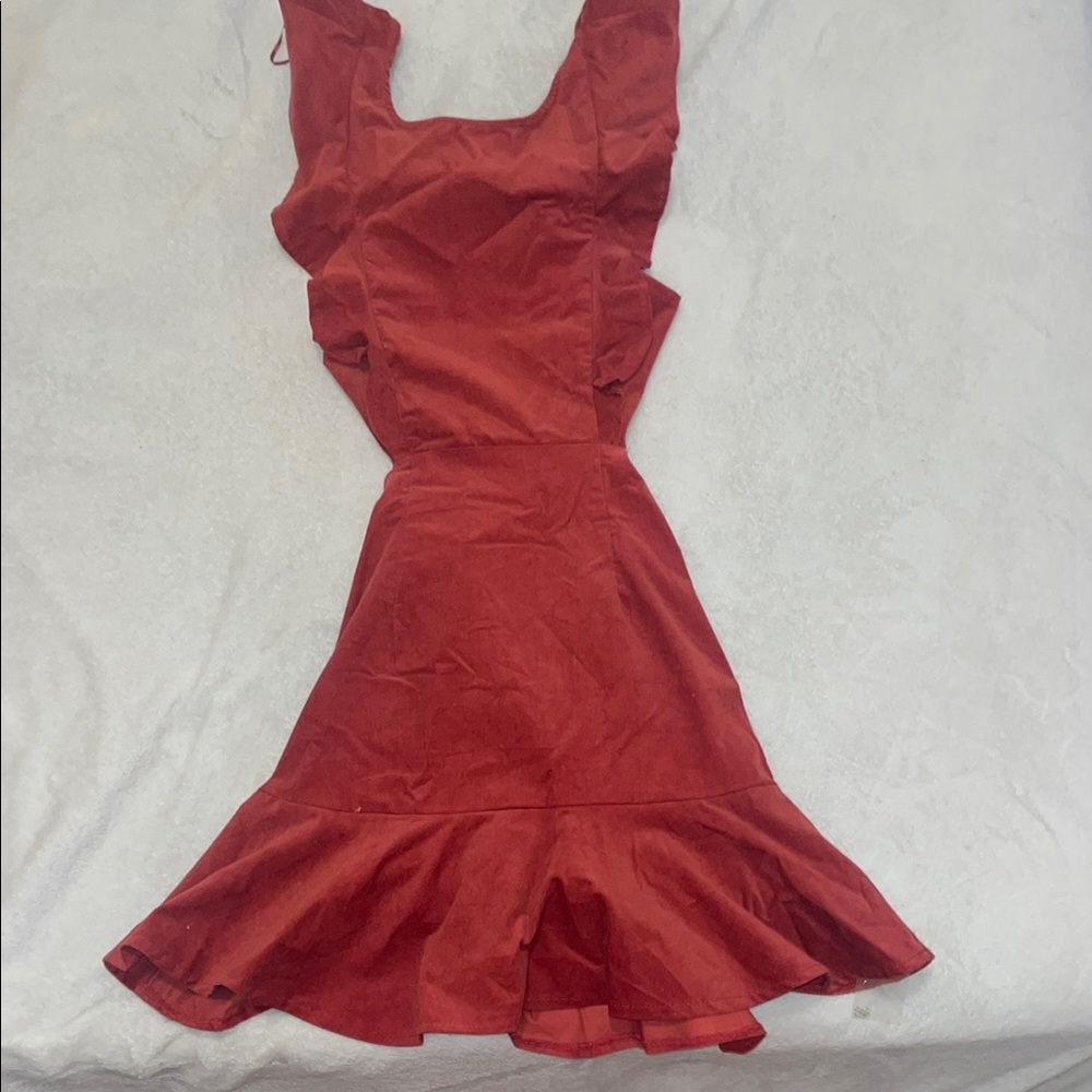 Skylar + Madison Red Fit and Flare Cocktail Dress